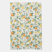 Linge De Cuisine Motif Citron Et Orange (Vertical)