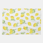 Linge De Cuisine Motif citrons aquarelles (Horizontal)