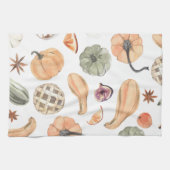 Linge De Cuisine Motif Citrouille coloré tendance | Vibes d'automne (Horizontal)