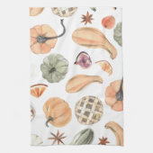 Linge De Cuisine Motif Citrouille coloré tendance | Vibes d'automne (Vertical)