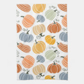 Linge De Cuisine Motif Citrouille d'automne coloré (Vertical)