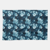 Linge De Cuisine Motif classique de rose de bleu (Horizontal)