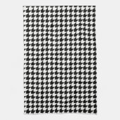 Linge De Cuisine Motif classique noir en houndstooth (Vertical)