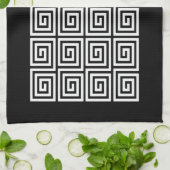 Linge De Cuisine Motif clé grec (Plié)