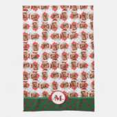 Linge De Cuisine Motif Cocker Spaniel Monogramme Chien de Noël (Vertical)