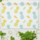 Linge De Cuisine Motif coloré d'ananas (Plié)
