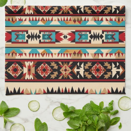 Linge De Cuisine motif cool occidental carrelé (Plié)