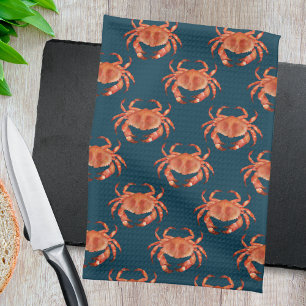 Linge De Cuisine Motif Crabs Seaside