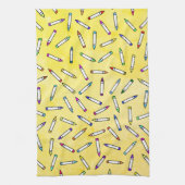 Linge De Cuisine Motif Crayon de dessin (Vertical)