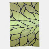 Linge De Cuisine Motif Créatif Vert Olive (Vertical)