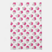 Linge De Cuisine Motif Cupcake rose clair au dessert (Vertical)