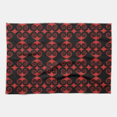 Linge De Cuisine Motif Curly Diamond (Horizontal)
