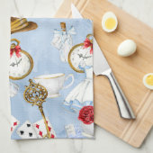 Linge De Cuisine Motif d'Alice du pays des merveilles (Quart Plié)