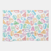 Linge De Cuisine Motif d'aliments de préparation rapide (Horizontal)