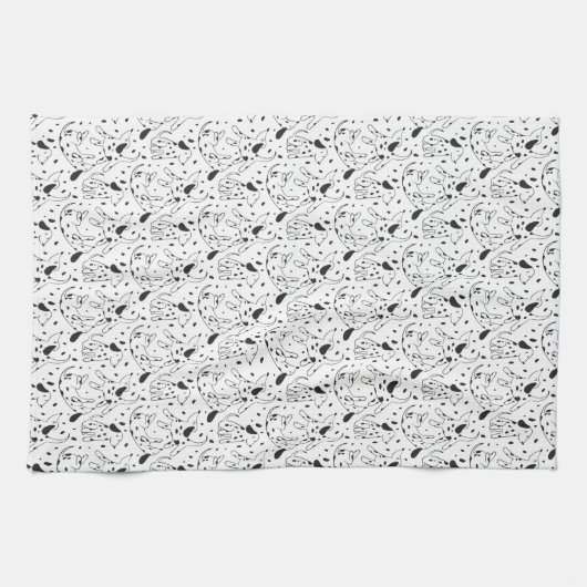 Linge De Cuisine Motif dalmate (Horizontal)