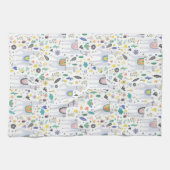 Linge De Cuisine Motif d'alpaga de griffonnage (Horizontal)