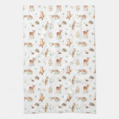 Linge De Cuisine Motif d'amis animaux de bois mignon (Vertical)