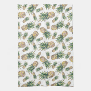 Linge De Cuisine Motif d'ananas d'aquarelle
