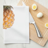 Linge De Cuisine Motif d'ananas jaune pâle vert (Quart Plié)
