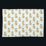 Linge De Cuisine Motif d'ananas Tropical Hawaiian Gold Foil<br><div class="desc">Amusant tropical Hawaiian Gold Foil Motif ananas. Cet Aloha Hawaii Pineapple est un imprimé cool parfait pour un cadeau d'anniversaire d'été.</div>