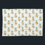 Linge De Cuisine Motif d'ananas Tropical Hawaiian Gold Foil<br><div class="desc">Amusant tropical Hawaiian Gold Foil Motif ananas. Cet Aloha Hawaii Pineapple est un imprimé cool parfait pour un cadeau d'anniversaire d'été.</div>