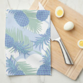 Linge De Cuisine Motif d'ananas tropical Pastel (Quart Plié)