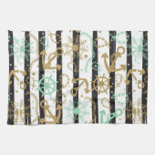 Linge De Cuisine Motif d'ancre flottante (Horizontal)