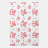 Linge De Cuisine Motif d'aquarelle Cat Paws (Vertical)