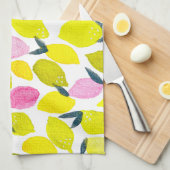 Linge De Cuisine Motif d'aquarelle citron (Quart Plié)