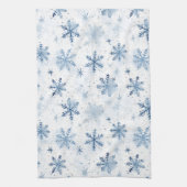 Linge De Cuisine Motif d'aquarelle de flocon d'hiver (Vertical)