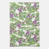 Linge De Cuisine Motif d'aquarelle de prunes (Vertical)