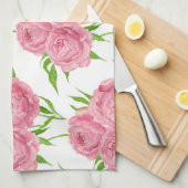 Linge De Cuisine Motif d'aquarelle du bouquet de pivoine (Quart Plié)