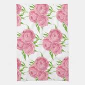 Linge De Cuisine Motif d'aquarelle du bouquet de pivoine (Vertical)