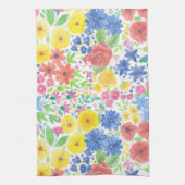 Linge De Cuisine Motif d'aquarelle florale (Vertical)
