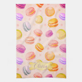 Linge De Cuisine Motif d'aquarelle Macarons personnalisé (Vertical)