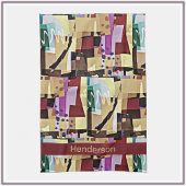 Linge De Cuisine Motif d'art Abstrait coloré