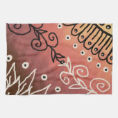 Linge De Cuisine Motif d'art drôle rouge (Horizontal)