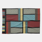 Linge De Cuisine Motif de bande de blocs mexicain 1 (Horizontal)