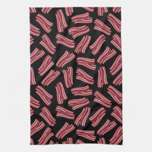 Linge De Cuisine Motif de bandes de lard