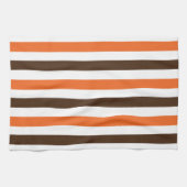Linge De Cuisine Motif de bandes verticales Brown orange (Horizontal)