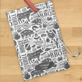 Linge De Cuisine Motif de barbecue typographique rétro