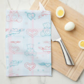 Linge De Cuisine motif de bébé avec l'ours de nounours (Quart Plié)