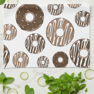 Linge De Cuisine Motif de beignes, beignets de chocolat, beignets d