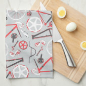 Linge De Cuisine Motif de bicyclette (Quart Plié)