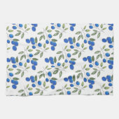 Linge De Cuisine Motif de bleuets à main (Horizontal)