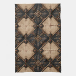 Linge De Cuisine Motif de bois sculpté gothique (4)