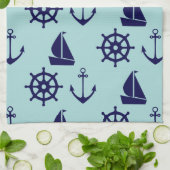 Linge De Cuisine Motif de bord de la mer (Plié)