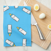 Linge De Cuisine Motif de bouteille de lait pour bébés (Quart Plié)