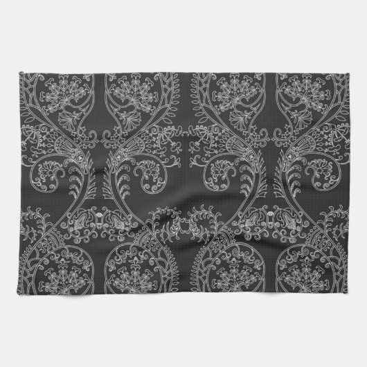 Linge De Cuisine Motif de brocart (Horizontal)