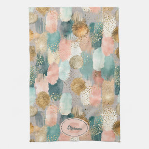 Linge De Cuisine Motif de brosse vertical dynamique (2)